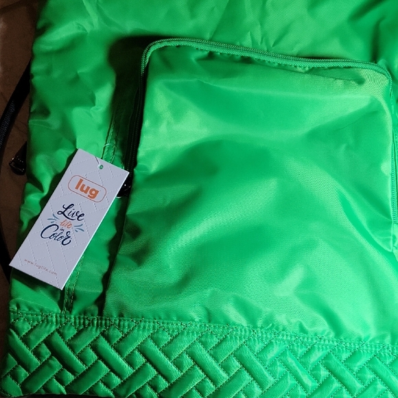 Lug Jumping Jack Drawstring Backpack In Lime Green - Picture 2 of 7